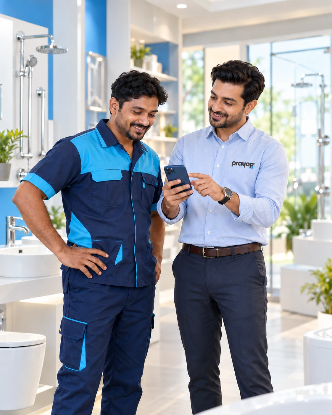 PRAYAG Ka Bablu partnership between a plumber and support representative