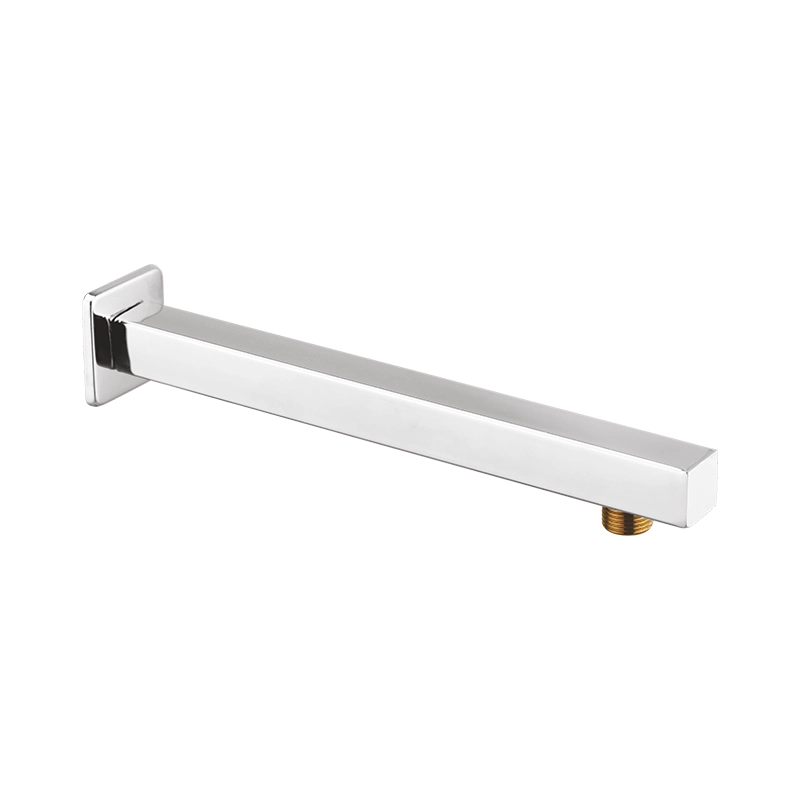 BOS-49SQ SS Square Shower Arm 225mm with Flange