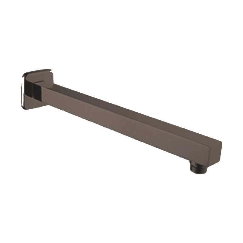 BOS-801B Black SS Shower Arm 450mm with Flange