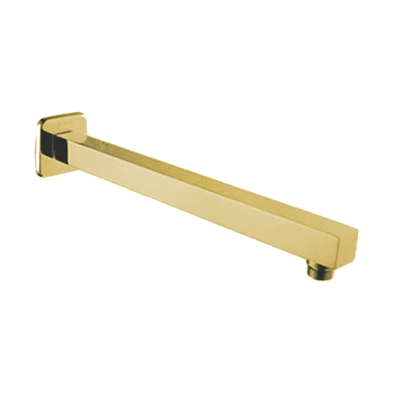 BOS-801G Gold SS Shower Arm 450mm with Flange