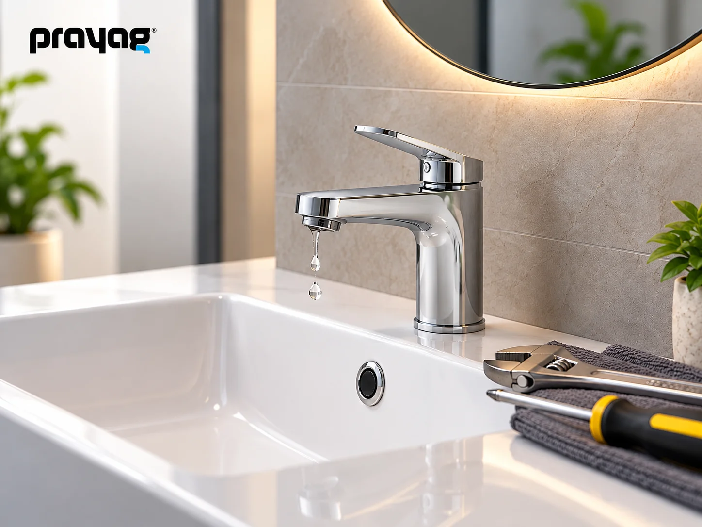 Modern Chrome Faucet Bathroom Advertisement prayag