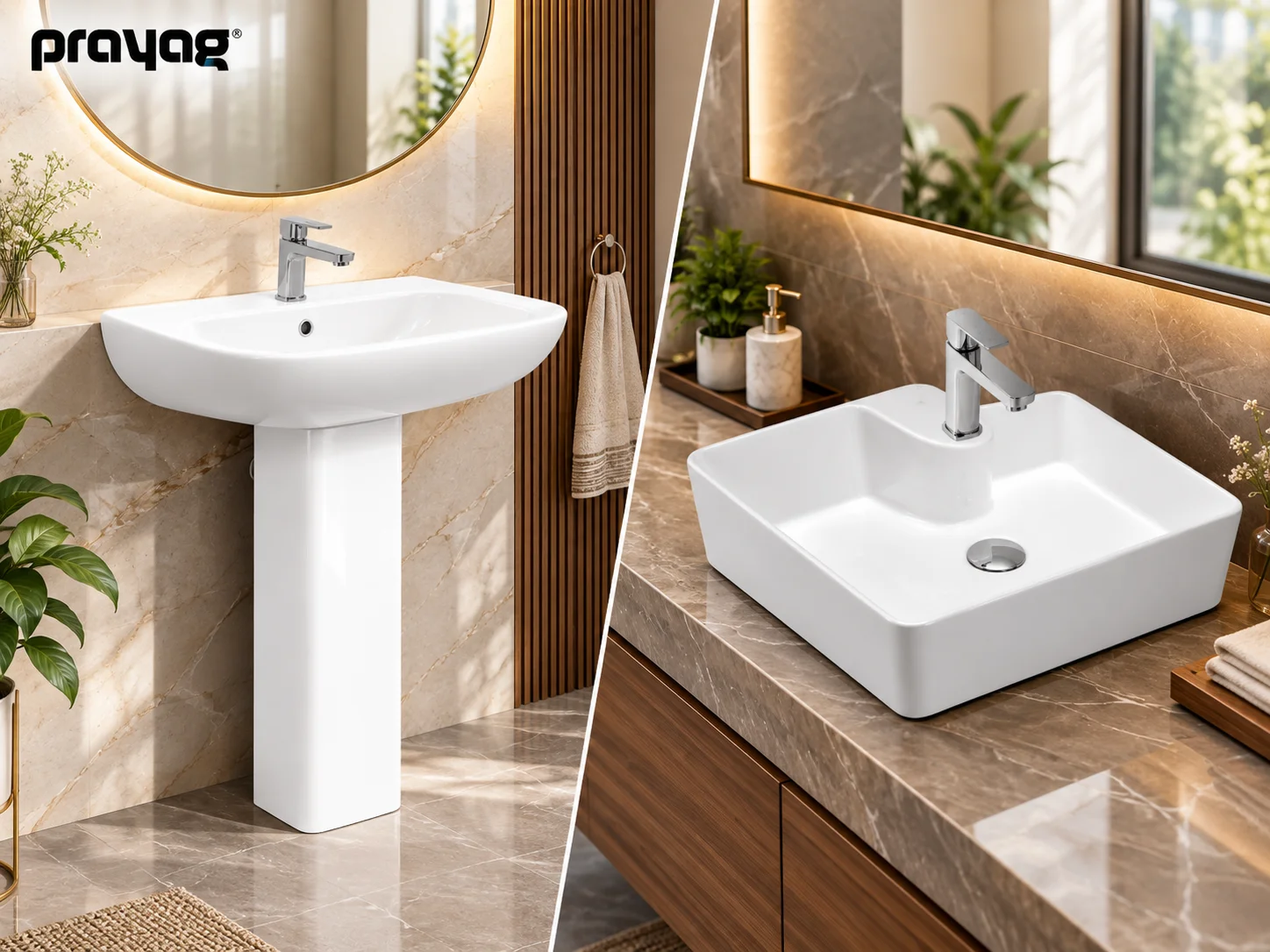 Countertop vs Pedestal Wash Basin: Which Is Better for Your Bathroom?