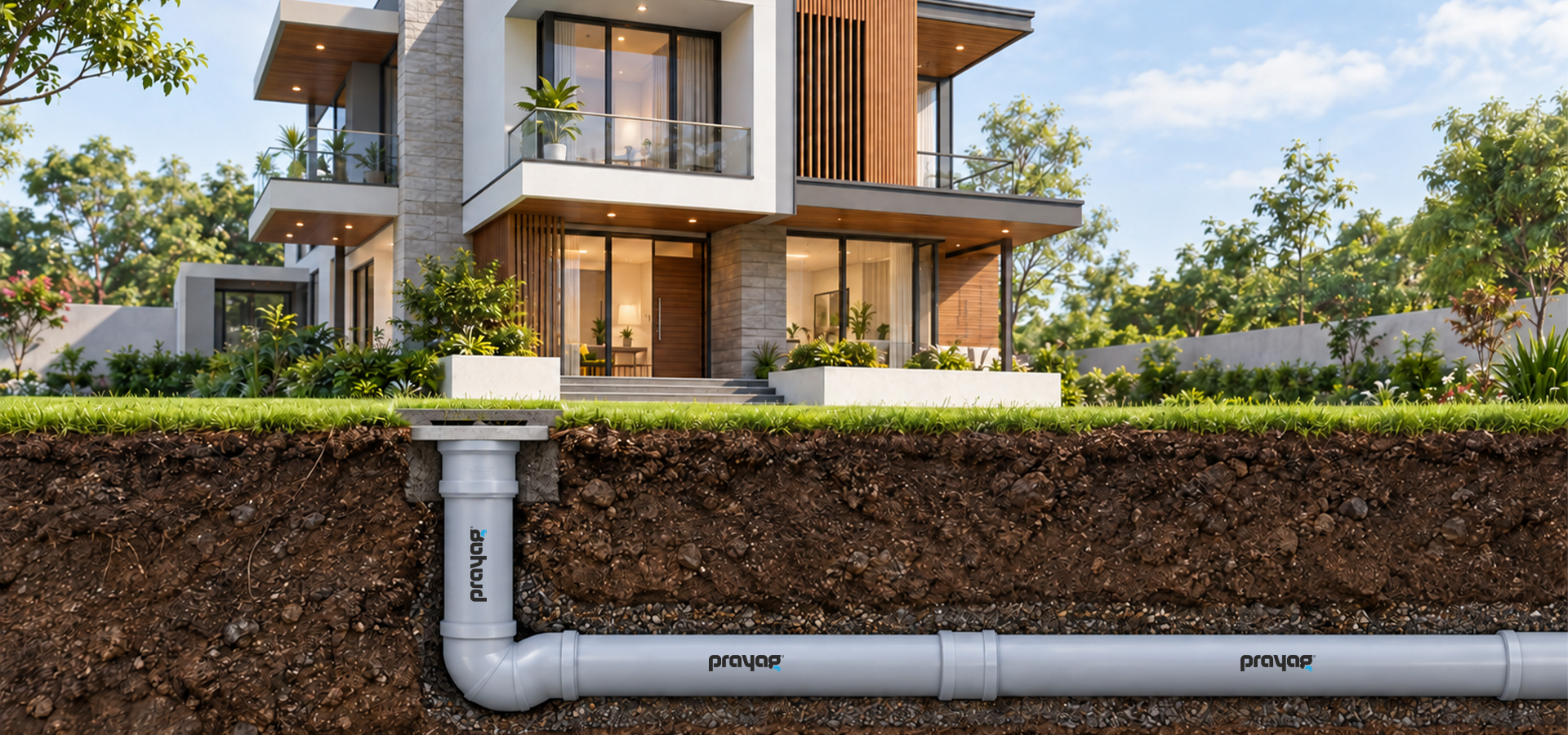 From Every Outlet to the Main Drain — One Complete SWR Solution. Prayag SWR Pipes and Fittings — Designed to create organised and efficient drainage networks.