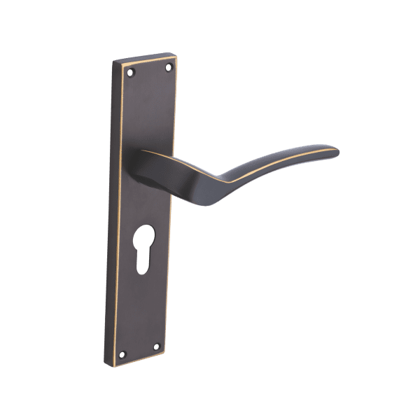 HLB-9090-BBM-E-10inch Door Handles – Brass / Zinc